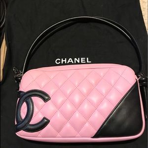Authentic Chanel Leather Cambon Poche.